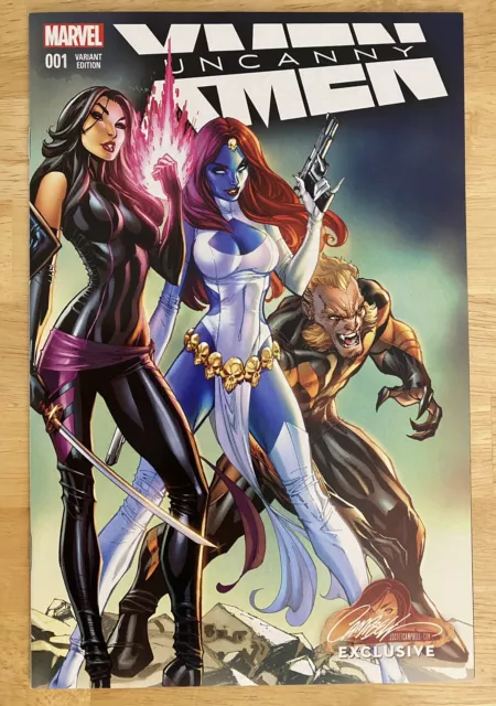Uncanny X-Men #1 Campbell Color Connecting Variant Extraordinary MINT—see photos