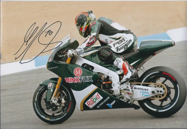 Michael LAVERTY Signed 12x8 MOTOGP In Person Photo AFTAL COA Autograph MOTO2