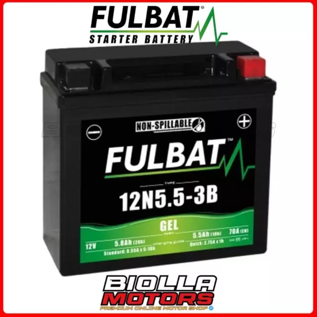 12N5.5-3B Batteria Fulbat Gel Yamaha Yzf-R 125 125 2010 12N5.5-3B 42550980