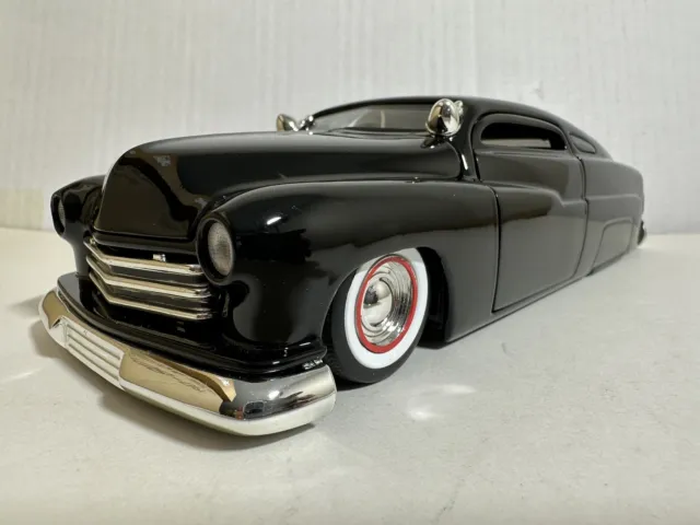 Jada Dub City 1951 Mercury Glossy Black 1:24 Diecast Model Car New No Box