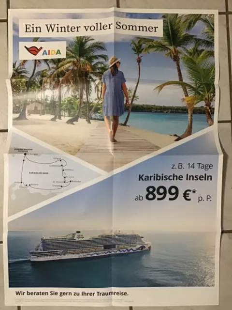 Aida Das Clubschiff Din A1 Kreuzfahrt Schiff Poster Plakat Cruises Perla Karibik