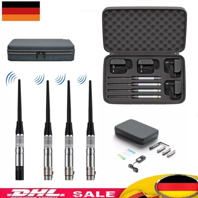 DMX512 Funkempfänger Sender Kit Steuern 400 Meter für Bühnenlichteffekt mit Box