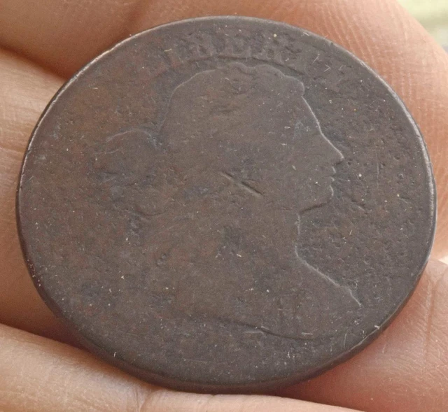 Raw ungraded un certified 1803 Large Cent nice reverse average obverse nice Rim