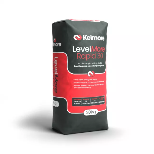 Kelmore Levelmore Rapid 30 - Pallet Of 48 Bags (£18.97 per bag) +FREE DELIVERY+