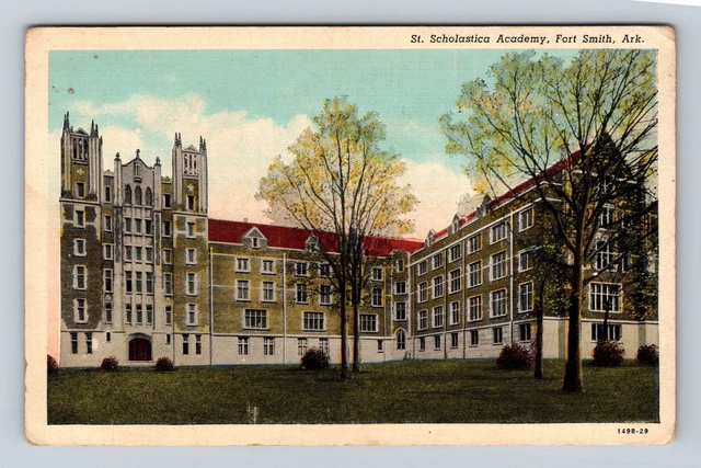 Fort Smith AR-Arkansas, St Scholastica Academy, Antique Vintage Postcard