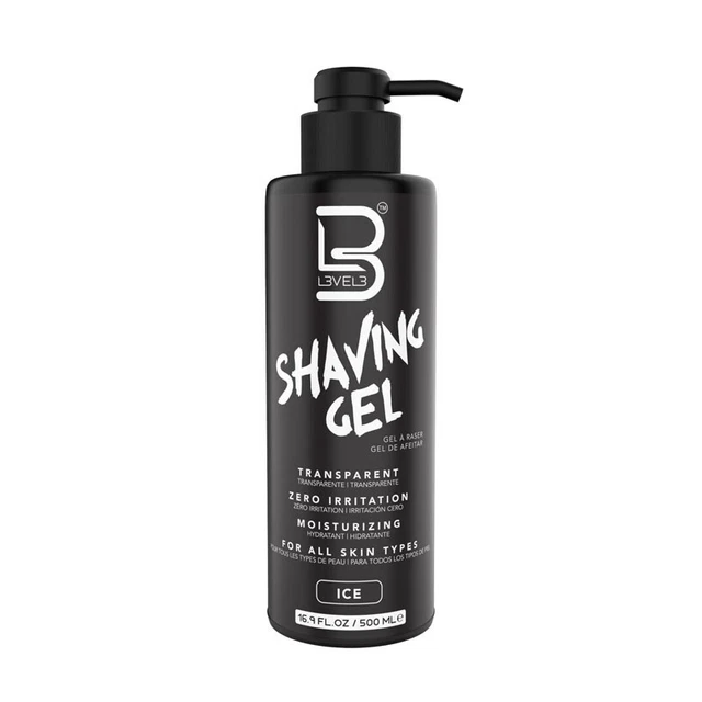 Gel per rasatura bara L3V3L3 Transparent Shaving Gel Ice 500ml