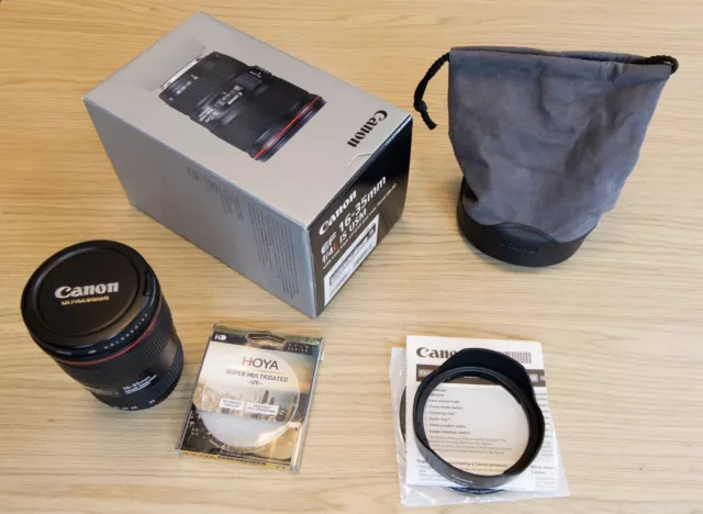 Canon EF 16-35 mm F/4.0 L IS USM Objektiv mit Zubehörpaket