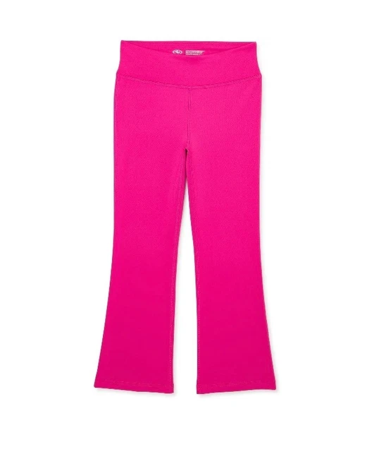 Athletic Works Girls Size Small (6-6X)  Pink Knit Flare Leggings New With Tags