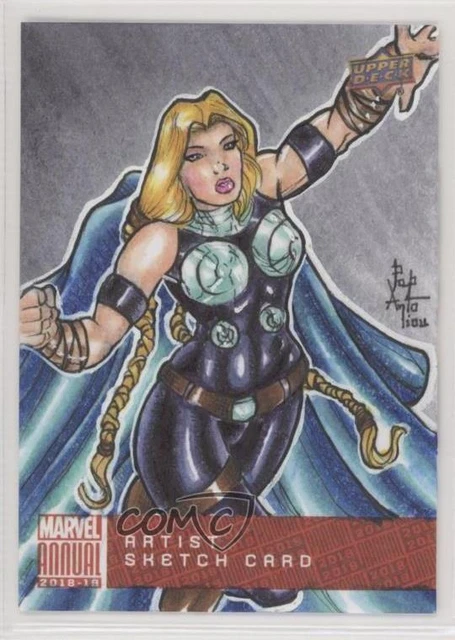 2018 Marvel Annual Sketch Card Achievements 1/1 Chris Papantoniou #SKT Auto l6f