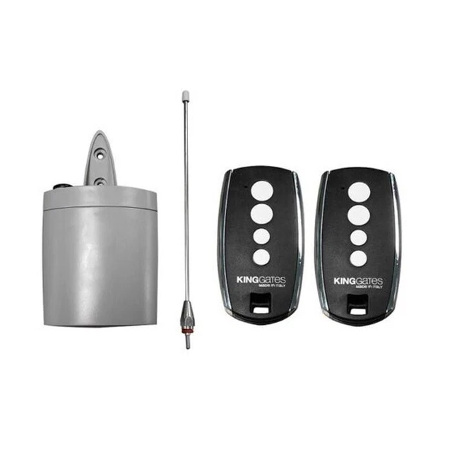 Pack Récepteur Bicanal KING-GATES FREDDY 2 + 2 Télécommandes STYLO 4K - IP55
