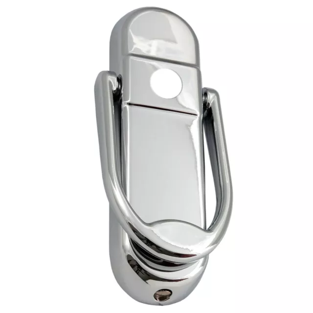 Chrome Yale Door Knocker With View Hole Slimline