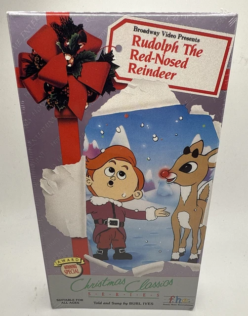 RUDOLPH THE RED-NOSED Reindeer VHS Tape Sealed Broadway Video Christmas ...