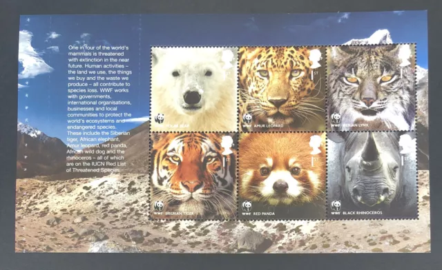 GB 2011 MNH WWF Prestige Booklet Pane 1 from Ex DX52 Sg 3164b - FREE UK P&P