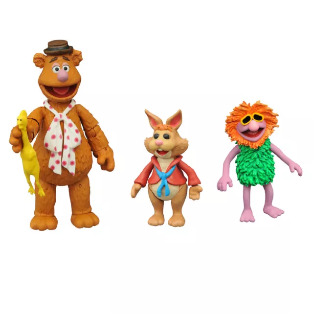 The Muppets Backstage Dlx Boîte Kermit Fozzie Gonzo Scooter Mahna Bean Bunny 3