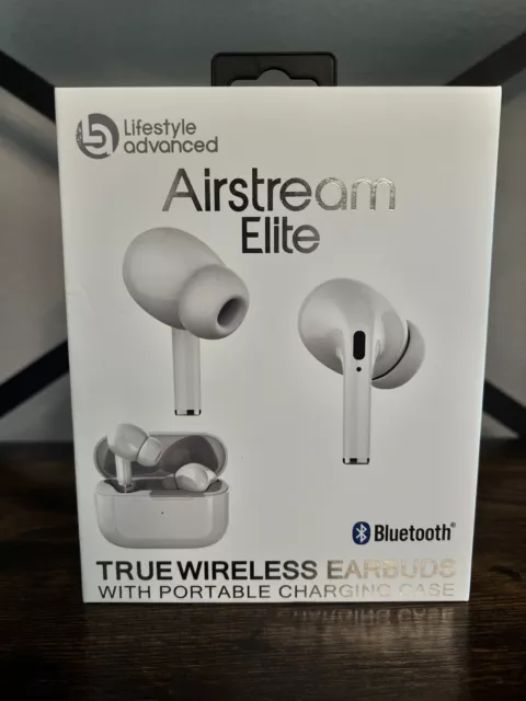EARBUDS TRUE WIRELESS Bluetooth Airstream Elite White New 19.89 PicClick