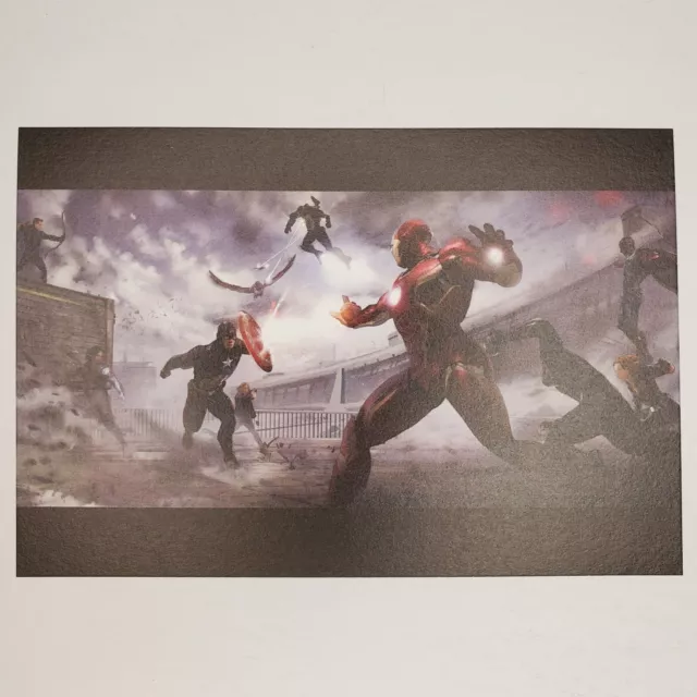 Avengers Civil War Postcard Marvel MCU Black Panther Captain America Iron Man