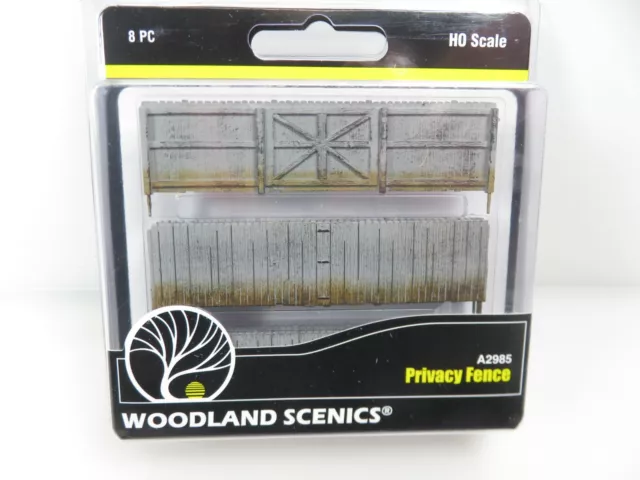 Woodland Scenics A2985 HO Scale Privacy Fence NIB