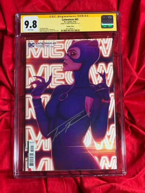 CGC SS 9.8~Catwoman #45~Signed by Jenny Frison~Batman Villain foe~DCU