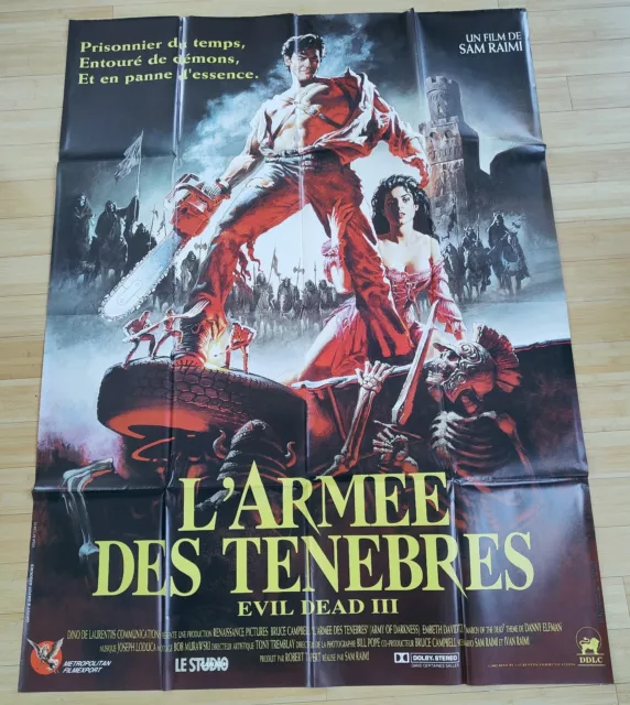 Affiche Cinema 120x160 Evil Dead 3 L'armée Des Ténèbres Sam Raimi