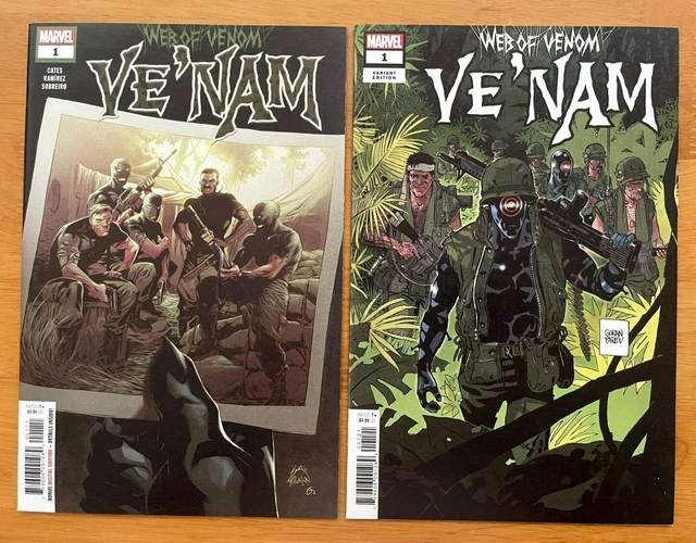 WEB OF VENOM VE NAM #1 Stegman Main + Parlov Variant Set Cates Marvel NM