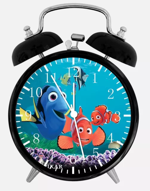 Disney Finding Dory Alarm Desk Clock 3.75" Home Office Decor E327 Nice For Gift