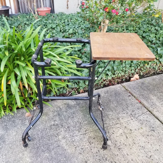 Antique Harter Metal Furniture Sampson Typewriter Stand Steampunk Industrial Antique Harter Metal Furniture Sampson Typewriter Stand Steampunk Industrial