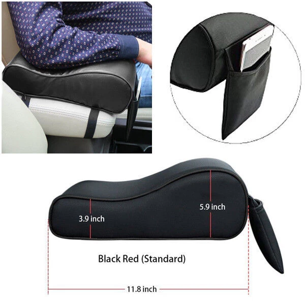 Armrest Pad Car Cushion Mat Covers Interior Parts with Cell Phone Pocket Trendy