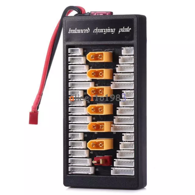 Parallel Charging Board Balance T Plug Lipo 2-6S Multiple XT60 Battery Charger