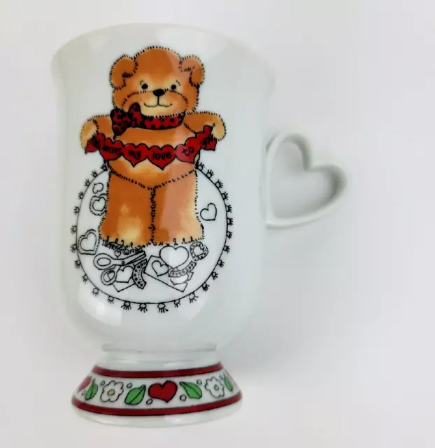 Enesco Lucy Rigg Lucy And Me Bear Heart Shaped Handle This bears my Love to you