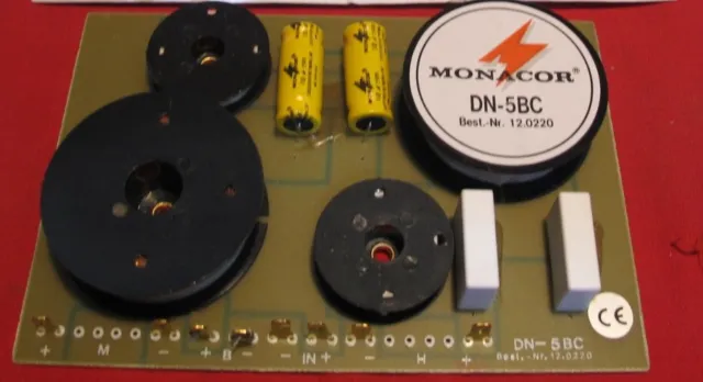 Monacor DN-5BC/4 3-Wege-Lautsprecher-Frequenzweiche 1500/6.500 Hz