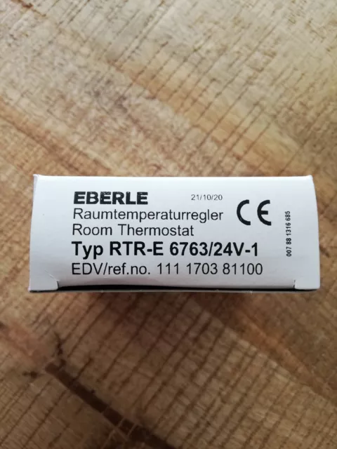 EBERLE Raumthermostat / Raumtemperaturregler RTR-E 6763/24V-1 NEU-nur kurz getes