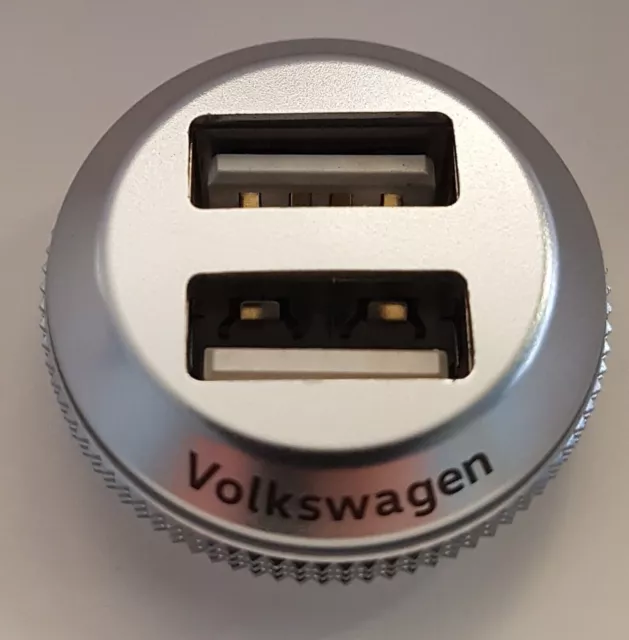 VW Original 2 compartiments adaptateur de charge USB (2 x max 2,4 A) 000051443D 2