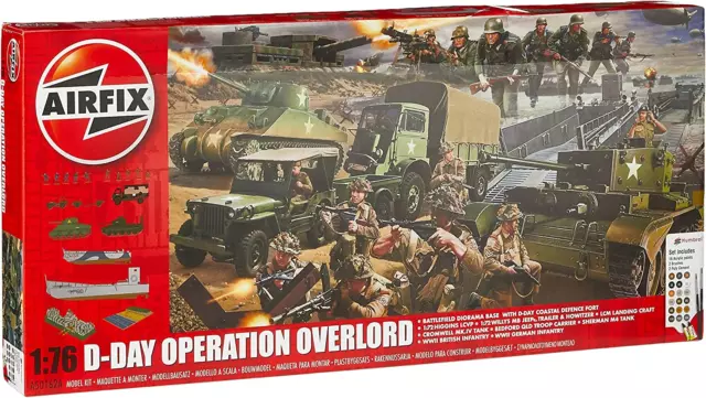 Airfix A50162A D-Day 75th Anniversary Operation Overlord Gift Set, Multicolor,