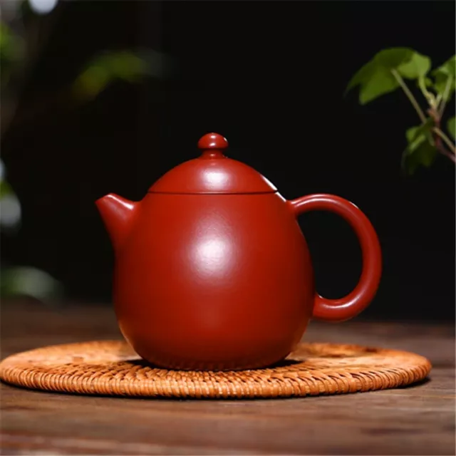 4.6"China Yixing Zisha Pottery Clovershrub Clay 200ML Dragon Eggs Kung Fu Teapot