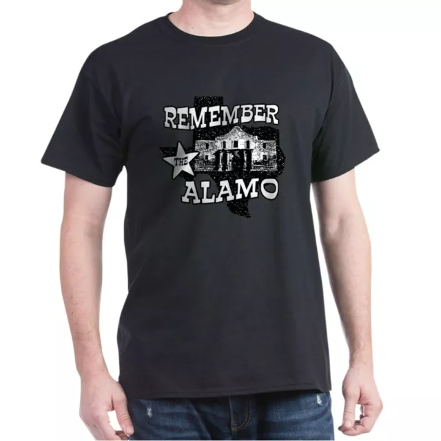 CafePress Texas Remember The Alamo Dark T Shirt 100% Cotton T-Shirt (78878656)