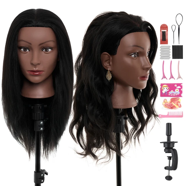 Hairdressing training head afro hair deals