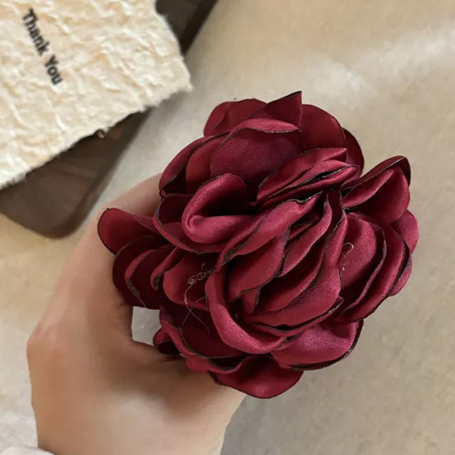 Griffe À Cheveux En Satin Rose Accessoires Pour Cheveux Queue De Cheval 》