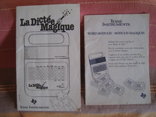 Jeu éducatif Texas Instruments - Le Super Livre Magique - 1988