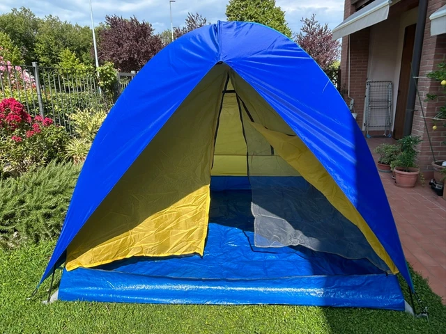 Tenda a igloo canadese per quattro posti letto, per campeggio al mare, viaggi, spiaggia, campeggio, 205 x 205 x 140 cm
