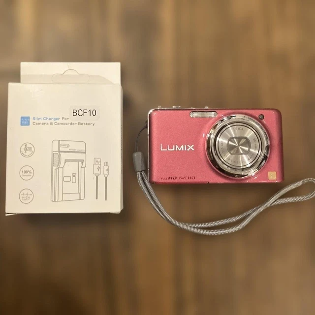 PANASONIC LUMIX DMC-FX700 Pink Gold Compact Digital [No English
