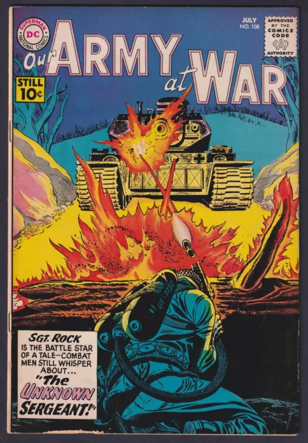 Our Army at War #108 1961 DC 4.0 Very Good comic