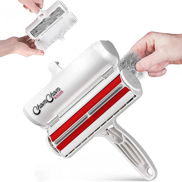Chom Chom Portable Pet Hair Fur Remover Tool Reusable Lint Roller Cat Dog Travel