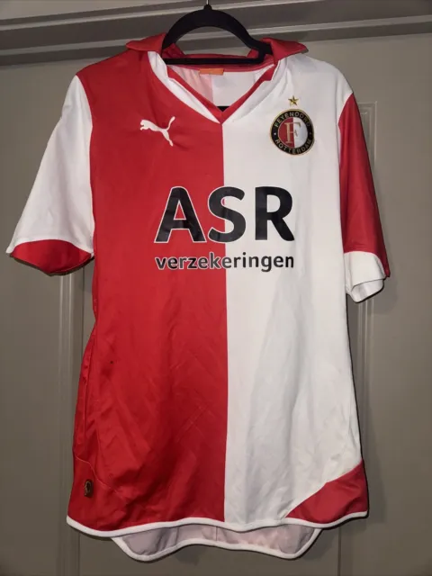 FEYENOORD ROTTERDAM HOME FOOTBALL SHIRT SOCCER JERSEY PUMA Size M