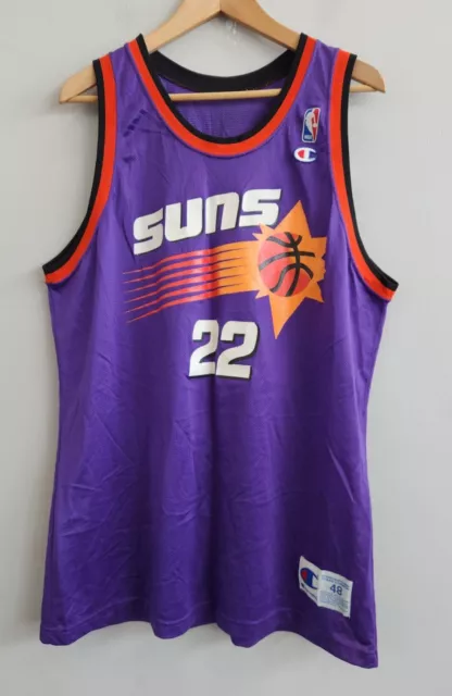 Vintage 90s Danny Ainge Phoenix Suns NBA Champion Sunburst Jersey Size 48