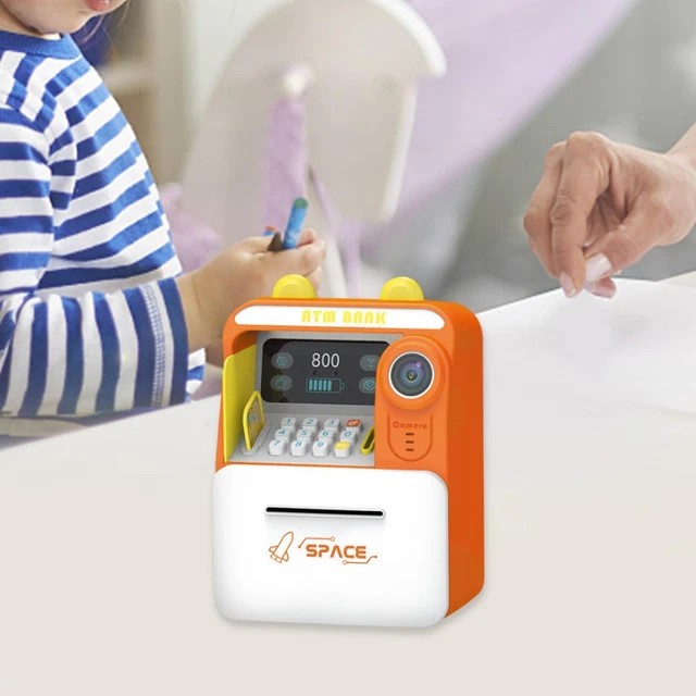 Electronic Piggy Bank Coin Bank ATM Saving Bank for Birthday Kids Boys Girls