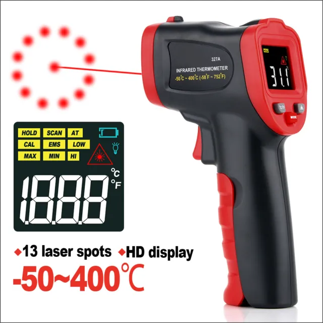 Infrared Thermometer Non-Contact Temperature Meter Gun 0-600C Digital Pyrometer