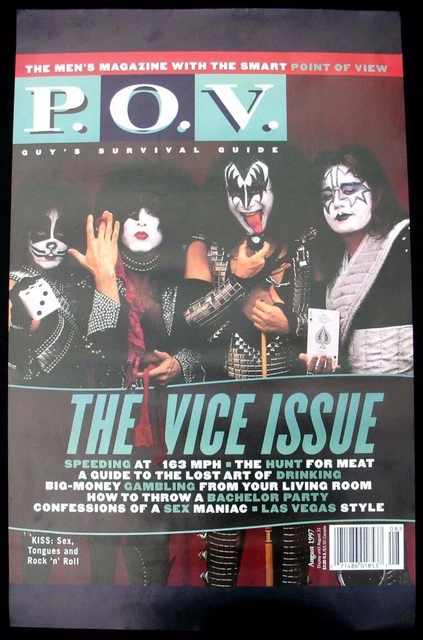 Kiss: P.O.V Magazine : Original 1997 American Promotional Poster