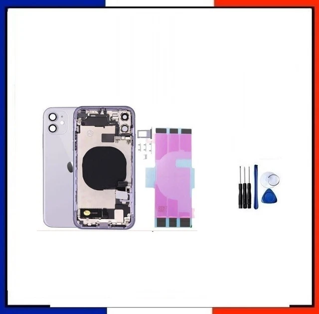 Vitre Arrière IPhone 11 – Châssis Arrière Violet CE – Remplacement Générique