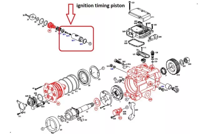 Bosch VP44 fuel pump timing ignition piston Audi A4 A6 A8 2.5tdi V6 1467045011