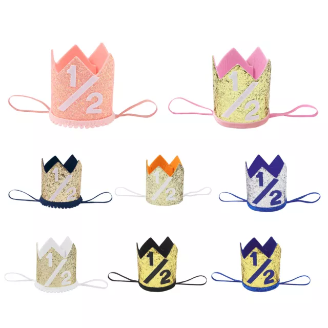 Baby Tiara Dress Up Headwear Costumes Crown Hat Printed Letter Headband Fancy